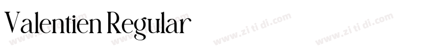 Valentien Regular字体转换